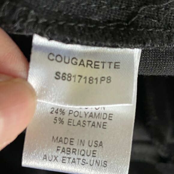 Diane Von Furstenberg Black Cougarette Midi Skirt w/Kick Flap-Size 6 - Picture 5 of 10